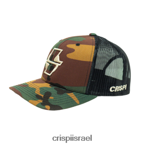 Crispi לבוש כובע snapback של יופוונג V0VV43 לבן multicam כהה